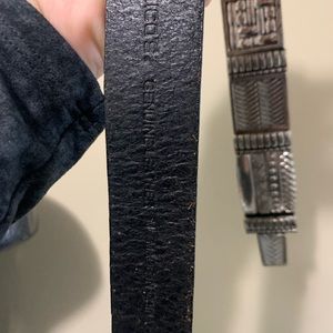 Chicos leather / silver tone ladies belt ✅